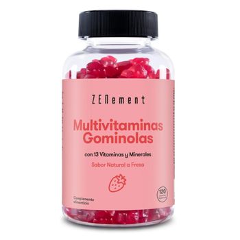 Multivitaminas Gominolas, Sabor Natural A Fresa, 120 Gominolas