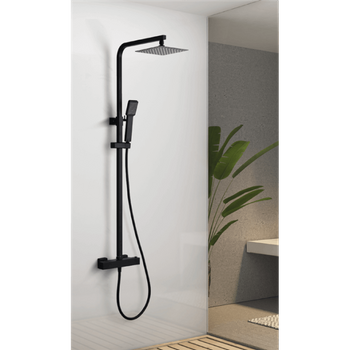 Columna De Ducha Monomando Redonda 96-136 Cm Oso Acabado Negro Mate  Fabricado En Latón con Ofertas en Carrefour