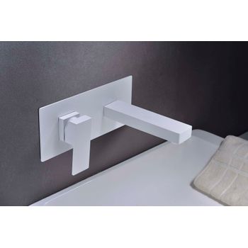 Grifo Monomando De Pared Blanco Mate Suiza Imex Gle020/bl  - Marca Mice / Imex