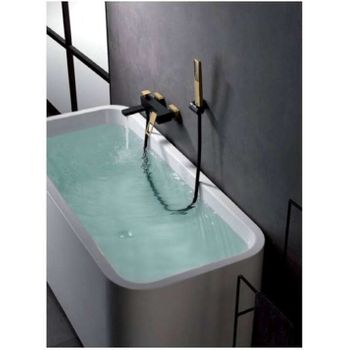 Grifo lavabo monomando retro FLORINA dorado envejecido – Entorno Baño