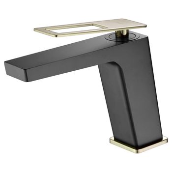 Grifo Lavabo Negro Oro Suecia Imex Bdc032-1ngold   - Marca Mice / Imex