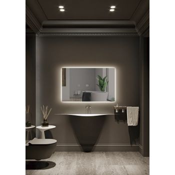 Espejos Retroiluminado Rectangular - Espejo De Baño Con Iluminación Led - Espejo De Pared - Diferentes Tamaños Para Baño Dormitorio Maquillaje Con Luz - Serie Italia -ital007/60