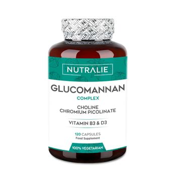 Nutralie Glucomanano Con Colina + B3 + D3 Pérdida Peso 120 Cápsulas