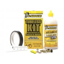 X-sauce Kit Tubeless Mtb V. Gorda - Cinta Negra 20mm.