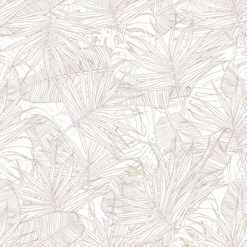 Tejido Autoadhesivo Para Pared Tropical Brown Leaves 65x300 Cm