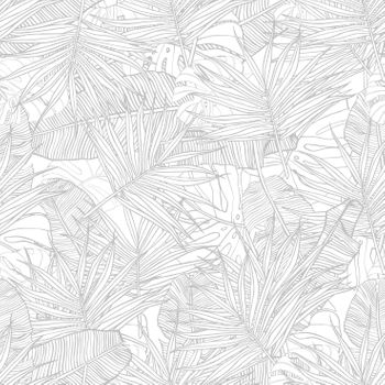 Tejido Autoadhesivo Para Pared Tropical Black And White Leaves 65x300 Cm