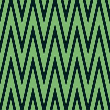 Tejido Autoadhesivo Para Pared Zigzag Verde Y Negro 65x300 Cm