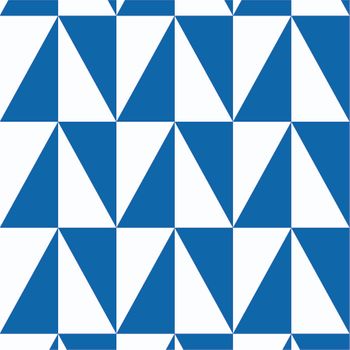 Tejido Autoadhesivo Para Pared Triangulos Azul Y Blanco 65x300 Cm