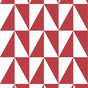 Tejido Autoadhesivo Para Pared Triangulos Rojo Y Blanco 65x300 Cm