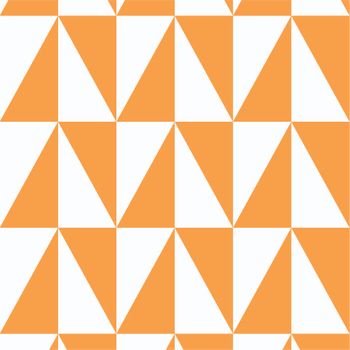 Tejido Autoadhesivo Para Pared Triangulos Naranja Y Blanco 65x300 Cm