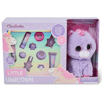 Set Cosmética Infantil Con Peluche Unicornio