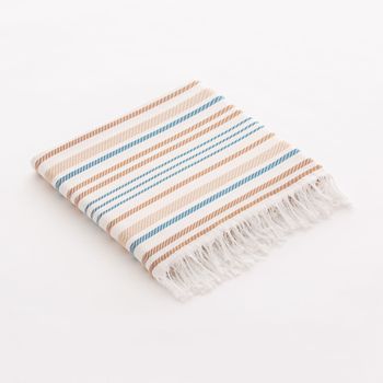 Fouta De Playa Algodón Ligero Tacto Suave Con Flecos Sole 90x180cm