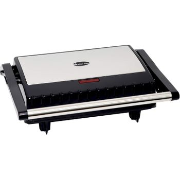 Sandwichera Grill Pequeña 750w Antiadherente Control De Temperatura