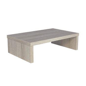 Soporte Monitor Madera Fsc® Henor Basic 42 X 26.5 X 12 Cm  - Roble Stel