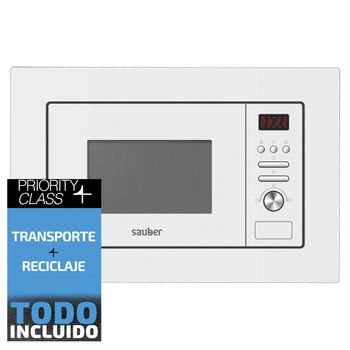 Sauber  Horno microondas integrable HMS02I 20 litros con grill inox