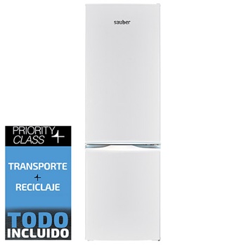 Frigorifico combi SAUBER SC184B total no frost pc alto 185 cm ancho 60 cm  blanco