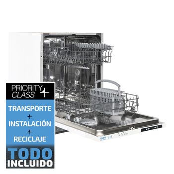 Lavavajillas 60 cm SAUBER SERIE 1-DW6103X V e 12 cubiertos inox