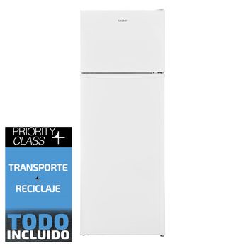 Frigorifico Dos Puertas Sauber Serie 3-2p14424-v E Alto 145 Cm Ancho 54 Cm Blanco