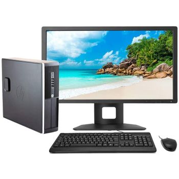 Hp Elite 8300 - Ordenador De Sobremesa Completo + Pantalla 23'' (intel Core I5-3470, 8gb De Ram, Disco Hdd De 500gb,wifi, Lector Dvd, Windows 10 Pro Es 64) (reacondicionado)