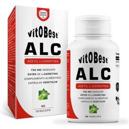 Vitobest Alc Acetyl L Carnitine 60 Cápsulas Vegetales