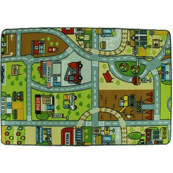 Acomoda Textil – Alfombra Infantil Ciudad Carretera Para Jugar Con Coches.  Alfombra Antideslizante, Plegable Y Acolchada. (modelo B, 200x300 Cm) con  Ofertas en Carrefour