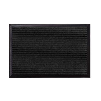 Felpudo Entrada Pvc Columbia Rayas Negro 40x60cm