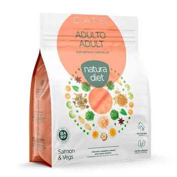 Natura Diet Cat Sterilized Salmon Pienso Barp Para Gatos Control Urinario 1,5 Kg