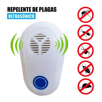 Repelente De Plagas Ultrasónico Enchufable Con Led