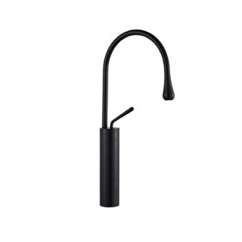 Grifo lavabo giratorio monomando CALGARY 38 negro mate