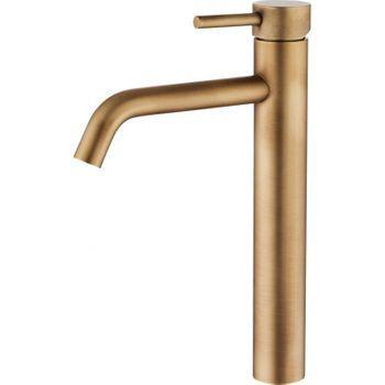 Grifo Lavabo Alto Sligo Dorado Envejecido