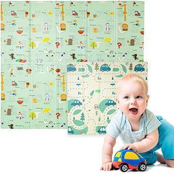 Babify Alfombra De Juegos Para Bebés Espesor 1.5 Cm. Plegable,  Antideslizante, Extragrande, Reversible, Impermeable, Portátil, De Doble  Cara, Para Niños Pequeños Y Bebés (180x200x1.5cm) con Ofertas en Carrefour