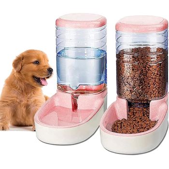 Flamingo Comedero Automático Blanco para perros y gatos