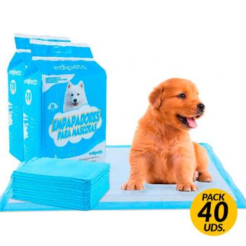 Pack 40 Empapadores Edipets Para Mascotas 60x45 Cm