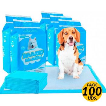 Pack 100 Empapadores Edipets Para Mascotas 60x60 Cm