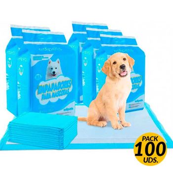 Pack 100 Empapadores Edipets Para Mascotas 90x60 Cm