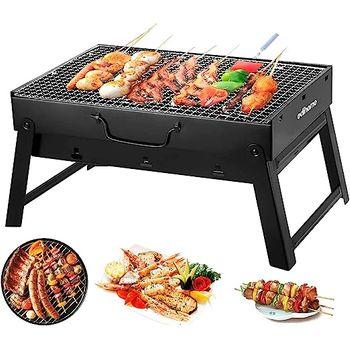 Barbacoa Portatil De Carbon, Con Parrilla, Plegable, De Acero Inoxidable L  con Ofertas en Carrefour