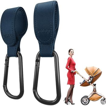 Laughhe 2Pcs Ganchos Carro Bebé, Gancho para Carrito Bebe, Ganchos para  Silla de Paseo Universal Colgador Bolso Carrito Bebe Mosquetones para  Colgar Bolsas de Compra Bolsa de Pañales - La Tienda de