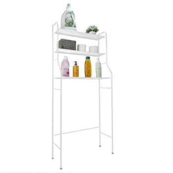 Estantería Alta Para Baño Inodoro Nordborg Metal 161 X 53 X 25 Cm