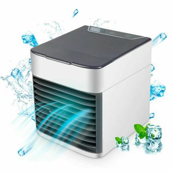 Mini Ventilador Humidificador Enfriador De Aire Portátil 3 En 1 Ventilador Humidificador Purificador 3 Velocidades