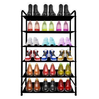 Zapatero 50 Pares Negro Mueble Organizador De Zapatos Mueble Shoe Rack 10  Baldas con Ofertas en Carrefour