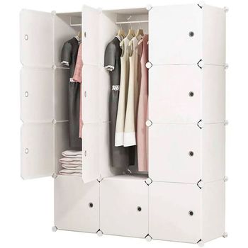 Armario Vestidor Cube Personalizable Boxed Elite 12 Cubos/puertas 147x111x37cm Blanco