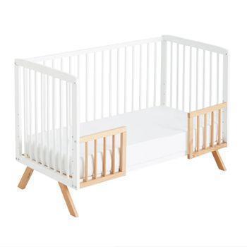 Nidalys - Barrera de cama, madera natural, 122 cm : : Bebé