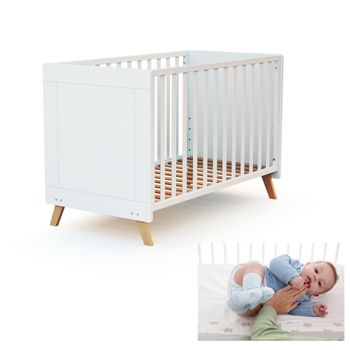 Cuna De Colecho 120 X60 Ikid Blanca Estrellas Y Nubes con Ofertas en  Carrefour