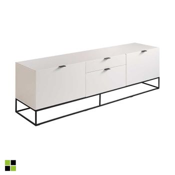 Mueble Tv Blanco Modelo Mascate 180 X 45 X 53 - Blanco