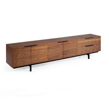 Mueble Tv Nogal Modelo Resec 220 X 42 X 55 - Nogal