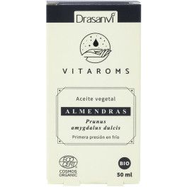 Drasanvi Aceite Vegetal Almendras Dulces Bio (primera Presion Frio) 50 Ml Ecocert Vitaroms