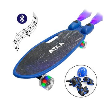 Monopatín Con Luces Y Humo Ataa Misil Azul - Patinetes Eléctricos Infantiles Para Niños