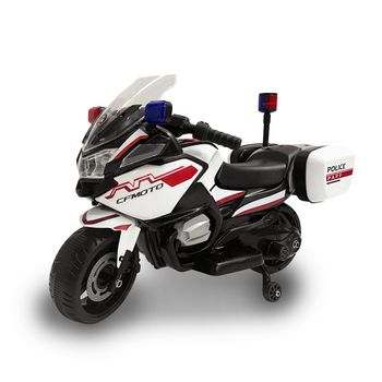 Moto Eléctrica Niños +3 Años 12v Con 2 Ruedas Auxiliares Verde Homcom con  Ofertas en Carrefour