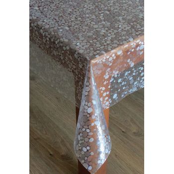 Mantel Transparente Piedras 350x140 Cm | Mr.hule