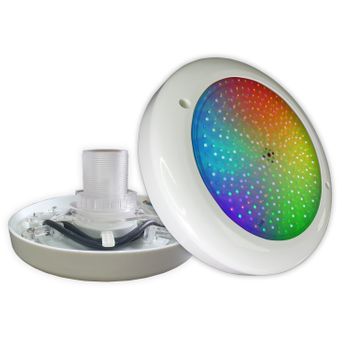 Foco Led 30w Relleno De Resina Para Piscinas  De Fibra Y Acero Rgb